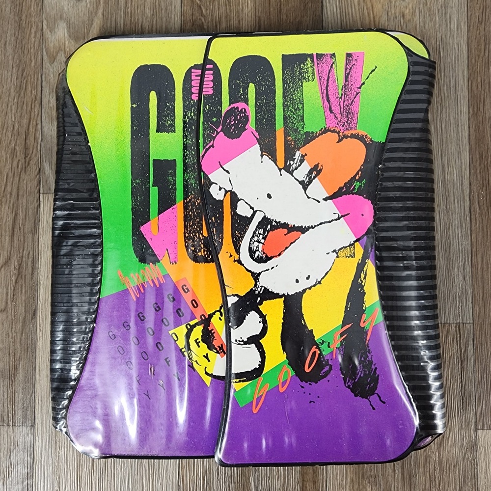 Vintage 90s Mead Disney Goofy‎ Neon Portfolio Binder Folder Disney 33336